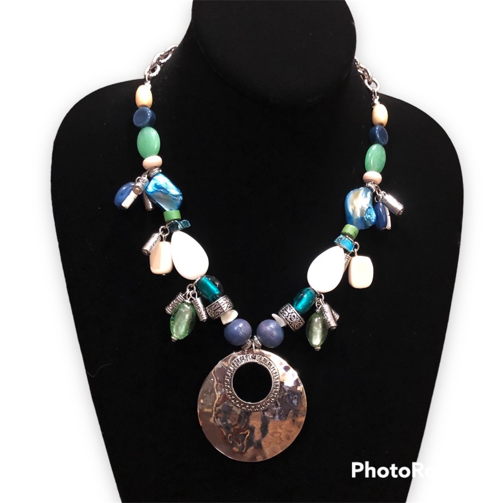 Chico’s silver-tone statement necklace